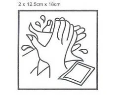 Servetėlė drėgna vienkartinė rankų valymui KOMPAKT 2vnt (12,5cmx18cm)