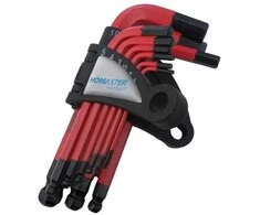 Šešiakampių raktų komplektas 1.5-10mm Cr-V,9vnt