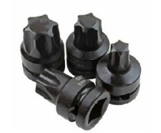 Smūginiai antgaliai | 12,5 mm (1/2") | T-Star (Torx)T55-T100 6 vnt