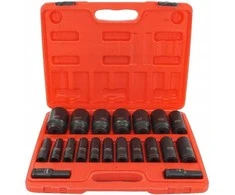 Smūginių ilgų galvučių rinkinys | 12,5 mm (1/2") | 10-38 mm | 20 vnt.