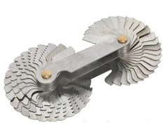 Sriegmatis metrinis ir colinis 52 lapeliai metrinis 0,25 - 6,00 mm+ 4 - 62 colinis