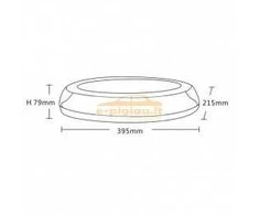 Švyturėlis 12/24V 32LED 395X215X79MM R65 ovalus