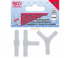 Žarnų jungčių rinkinys 3mm,8vnt