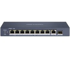 10 prievadų, 8 PoE prievadų komutatorius Hikvision DS-3E0510HP-E