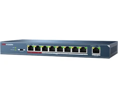 9 prievadų, 8 PoE komutatorius Hikvision DS-3E0109P-E(C)