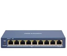 9 prievadų, 8 PoE prievadų komutatorius Hikvision DS-3E1309P-EI