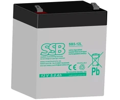Akumuliatorius (AGM) SSB SB (5Ah, 12V, F1, VRLA)