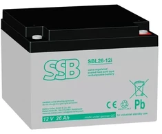 Akumuliatorius (AGM) SSB SBL (26Ah, 12V, F13 M5, VRLA)