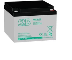Akumuliatorius (AGM) SSB SBL (26Ah, 12V, F13 M5, VRLA)