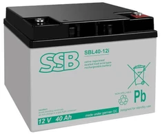 Akumuliatorius (AGM) SSB SBL (40Ah, 12V, F13 M6, VRLA)