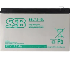 Akumuliatorius (AGM) SSB SBL (7.2Ah, 12V, F2, VRLA)