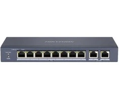 Hikvision 10 prievadų 8 PoE prievadų komutatorius DS-3E0310P-E/M