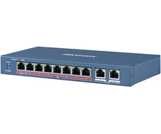 Šakotuvas Hikvision 10 prievadų 8 PoE prievadų komutatorius DS-3E0310HP-E