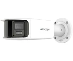 Hikvision bullet DS-2CD2T87G2P-LSU/SL(C) (balta, 8 MP, 40 m. LED, ColorVu, panoraminė 180°)