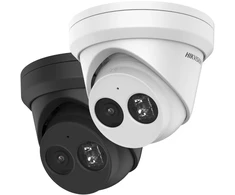 Hikvision dome DS-2CD2343G2-IU F2.8 (balta, 4 MP, 30 m. IR, AcuSense)
