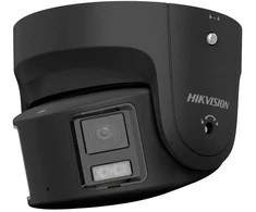 Hikvision dome DS-2CD2387G2P-LSU/SL(C) F4 (juoda, 8 MP, 30 m. LED, ColorVu, panoraminė 180°)