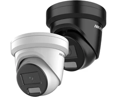 Hikvision kupolas DS-2CD2347G2H-LIUeF F2.8 (balta, 4 MP, 30 m. IR; 30 LED, hibridinė šviesa)