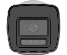 „HiLook“ kulkos formos objektyvas IPC-B180HAP-LUF/SL F2.8 (balta, 8 MP, 30 m IR, 30 m LED, garsinis signalas)