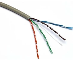 Kabelis ryšio Excel 100-065 Cat5 U/UTP (PVC, ECA, pilkas, ritė 305m.)