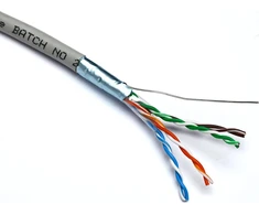 Kabelis ryšio Excel 100-216 Cat5 F/UTP (PVC, ECA, pilkas, ritė 305m.)
