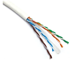 Kabelis ryšio Excel 190-074 Cat6 U/UTP (LZSH, B2CA, baltas, ritė 305m.)