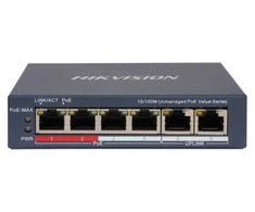Komutatorius 6 prievadų Hikvision DS-3E0106P-E/M(B)