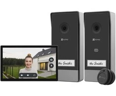 Telefonspynės komplektas EZVIZ CS-HP7 (3MP, 1 ekranas, 2 telefonspynės)