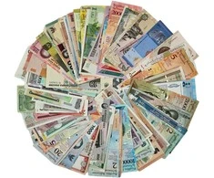 FIT2 100 pasaulio banknotų kolekcijos rinkinys, autentiški UNC, dovanų dėžutė