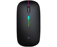 Belaidė pelė FIT2 M1, 2,4 GHz + Bluetooth 5.2, įkraunama, 1600 DPI, juoda