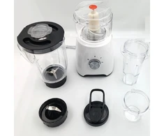 Daugiafunkcis blenderis 4 in 1, 1500 W, 1,6 l ąsotis, smulkintuvas, malūnėlis ir gertuvė, baltas