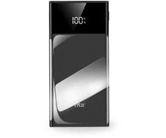Greitojo įkrovimo išorinė baterija FIT2 K100 20000mAh 22.5W PD su LED ekranu, juoda