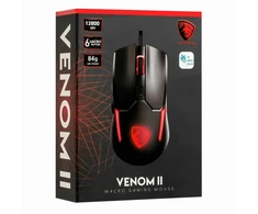 Laidinė žaidimų pelė Pantherise Venom II RGB, 12800 DPI, 60 IPS