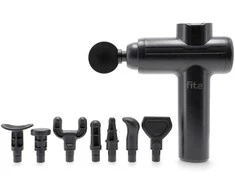 Masažo pistoletas FIT2 MG-211 su 99 greičiais, 8 antgaliais, 3500 rpm, tylus