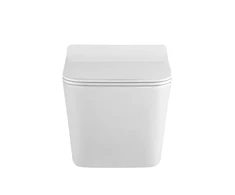 Pakabinamas kvadratinis klozetas be apvado FIT2 7004, 510 mm, su lėto nusileidimo dangčiu, dvigubas nuleidimas 3/6 L, suderinama