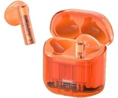 Belaidės TWS ausinės REMAX CozyBuds 6C Clear Bluetooth 5.3 ENC IPX4: Spalva - Oranžinė