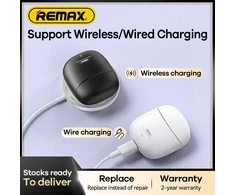 Belaidės TWS ausinės REMAX CozyBuds W5 Bluetooth 5.3 su belaidžiu įkrovimo dėklu: Spalva - Balta