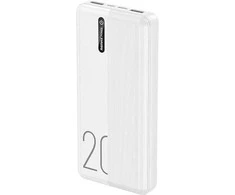 Išorinė baterija (Powerbank) REMAX RPP-296 20000mAh 2.4A 2×USB, juoda: Spalva - Balta