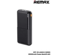Išorinė baterija (Powerbank) REMAX RPP-26 20000mAh 2.4A 2×USB, juoda