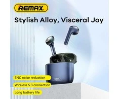Belaidės TWS ausinės REMAX AlloyBuds 1 Bluetooth 5.3 ENC IPX4: Spalva - Sidabrinė