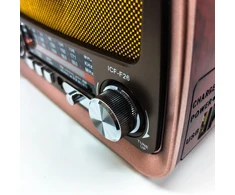 Przenośne Nešiojamasis virtuvės radijas su retro FM, Bluetooth, USB, SD