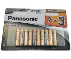 Šarminiai elementai Panasonic Everyday Power AAA LR03, 1,5 V, 10 vnt.