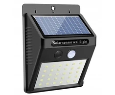 Saulės energijos LED sieninis šviestuvas SuperLED VENUS 3W su judesio ir prieblandos jutikliu