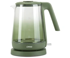 Stiklinis virdulys Livoo DOD216V 2200W 1,7 l su mėlynu apšvietimu, skaidrus