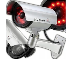Vaizdo stebėjimo kameros muliažas RETOO E057 su LED indikatoriumi, sidabrinė, AA baterijos