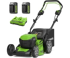 Akumuliatorinė savaeigė vejapjovė Greenworks GD24X2LM46SPK4x; 2x24 V; 2x4,0 Ah akum.