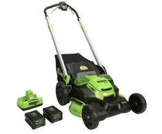 Akumuliatorinė savaeigė vejapjovė Greenworks GD60LM61K4X; 60 V; 2x4,0 Ah akum.