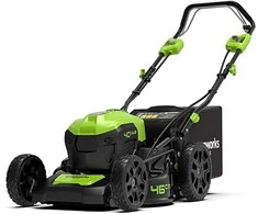 Akumuliatorinė savaeigė vejapjovė Greenworks GD40LM46SPK4x; 40 V; 2x4,0 Ah akum.