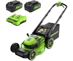 Akumuliatorinė savaeigė vejapjovė Greenworks MO48L424-01;2x24 V; 2x4,0 Ah akum.