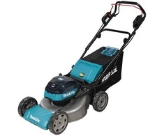 Makita LM001GZ01 Cordless LawnMower 40Vmax, XGT, 48cm, BL-motor, Self-propelled, 4 in 1 (Cutting/Collecting/Mulching/Side/rear discharge) Steel deck, be akumuliatoriaus ir kroviklio