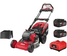 Skil Red Akumuliatorinė savaeigė vejapjovė Skil 0150 BA; 2x18 V; 2x4,0 Ah akum.